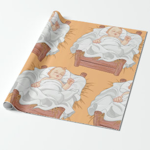 Papier Cadeau Papier d'enveloppement pour bébé crèche