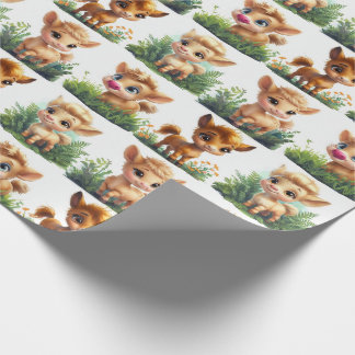 Papier Cadeau Papier d'enveloppement pour bébé mignon