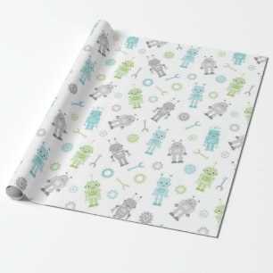 Papier Cadeau Papier d'enveloppement pour bébés robots