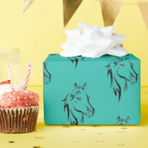 Papier d'enveloppement pour chevaux personnalisabl