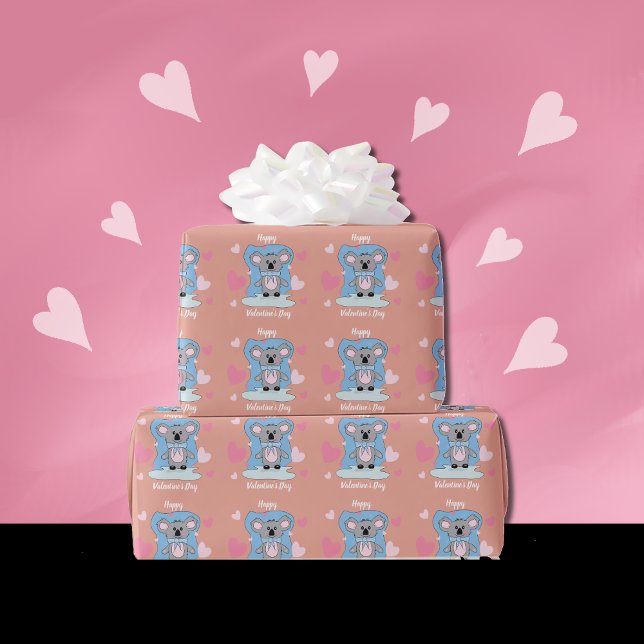 Papier Cadeau Papier d'enveloppement pour enfant Cute Koala (Créateur téléchargé)