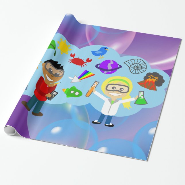 Papier Cadeau Papier d'enveloppement pour enfants (Déroulé)