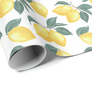 Papier Cadeau Papier d'enveloppement pour enveloppes de citron v