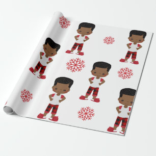 Papier Cadeau Papier d'enveloppement pour garçon afro-américain