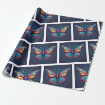 Papier d'enveloppement pour papillon serène