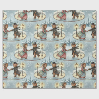 Papier Cadeau Papier d'enveloppement pour patinage sur glace de