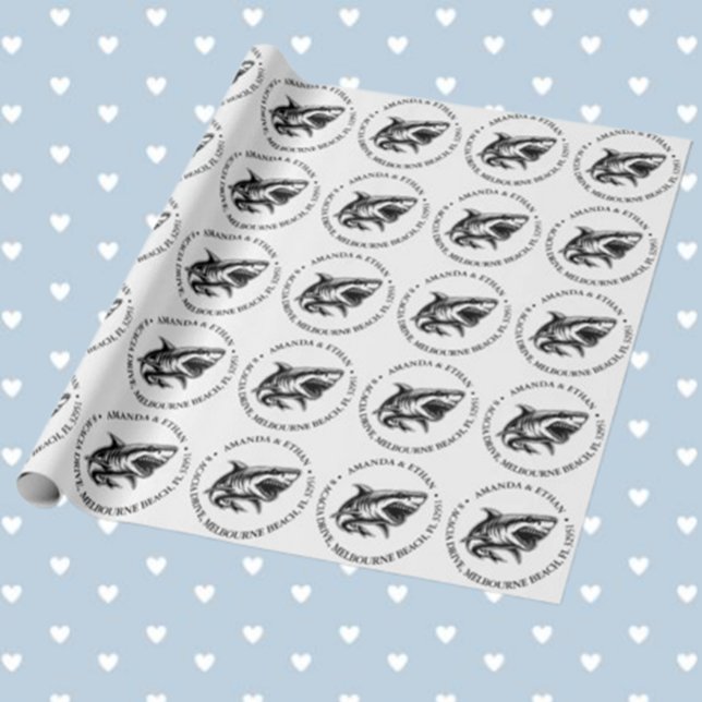 Papier Cadeau Papier d'enveloppement pour requin ! (Make every gift special with Shark-tastic Wrapping Paper! )