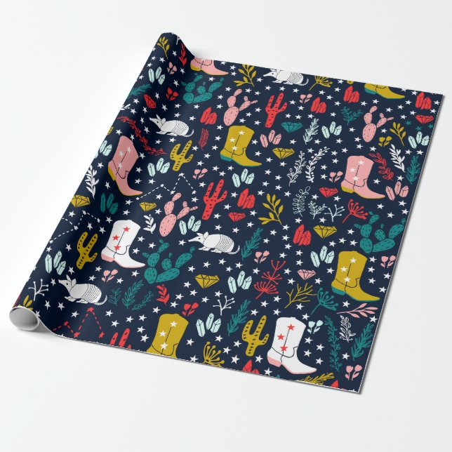 Papier Cadeau Papier d'enveloppement pour seins chauds de l'Oues (Déroulé)