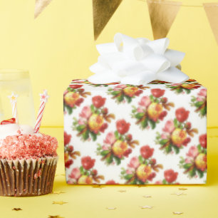 Papier Cadeau Papier d'enveloppement pour thé Rose anglais