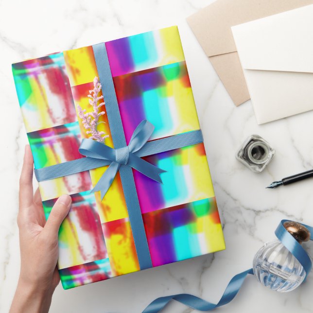 Papier Cadeau Papier d'enveloppement principal arc-en-ciel Abstr (Cadeaux)
