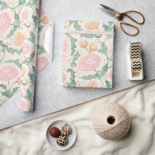 Papier Cadeau Papier d'enveloppement radiant Ranunculus