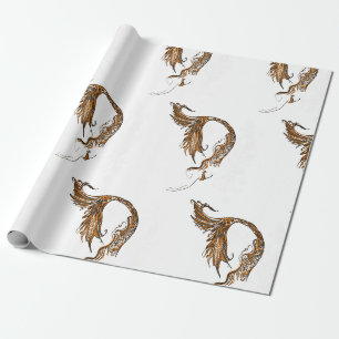Papier Cadeau Papier d'enveloppement rétro de sirène