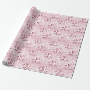 Papier Cadeau Papier d'enveloppement rosé