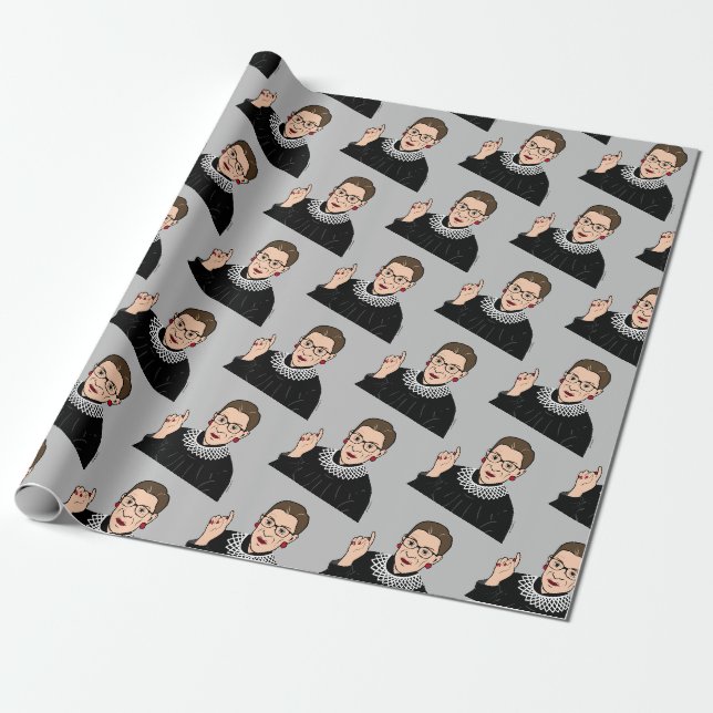 Papier Cadeau Papier d'enveloppement RUTH BADER GINSBURG (Déroulé)