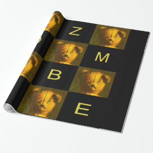 Papier Cadeau Papier d'enveloppement Teddy Zombie