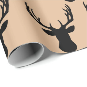 Papier Cadeau Papier d'enveloppement - Tête de cerf de cerf de B