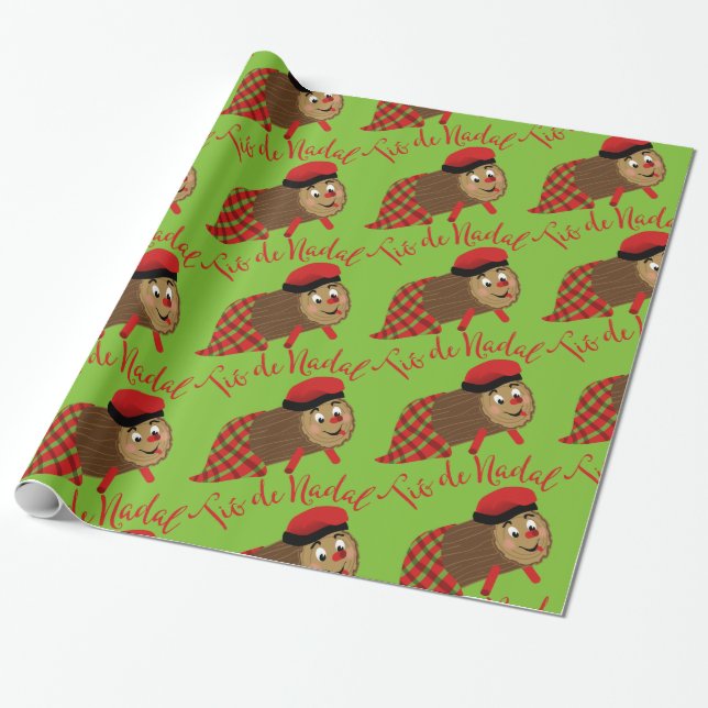 Papier Cadeau Papier d'enveloppement Tio De Nadal (Déroulé)
