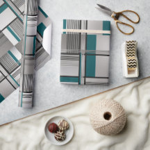 Papier d'enveloppement turquoise Matrix Luxe