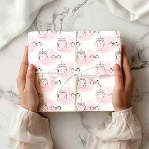 Papier Cadeau Papier d'enveloppement Valentines de coeur croisé