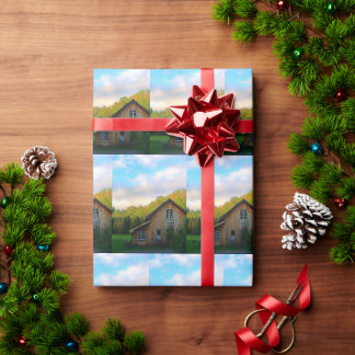 Papier Cadeau Papier d'enveloppement Vermont Barn