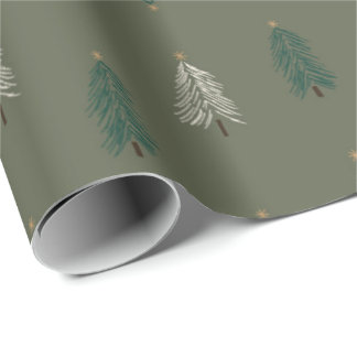 Papier Cadeau Papier d'enveloppement Whimsical de sapin de Noël