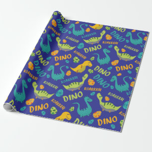 Papier Cadeau Papier Dinosaure Design