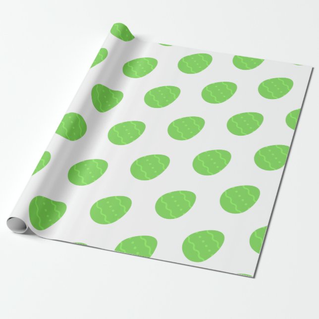 Papier Cadeau Papier écolo Motif Oeuf de Pâques (Déroulé)