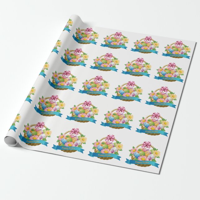 Papier Cadeau Papier écorce de Pâques (Déroulé)