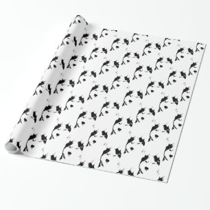 Papier Cadeau Papier enroué enroué de chien de traîneau de