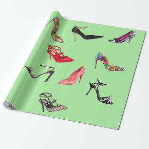 Papier Cadeau Papier enveloppant collage de collage de chaussure