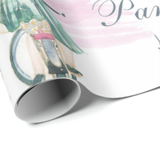 Papier Cadeau Papier enveloppant de la tour Eiffel