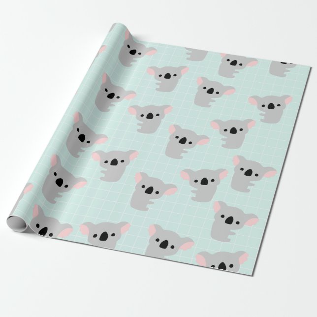 Papier Cadeau Papier enveloppant de l'ours de Koala (Déroulé)