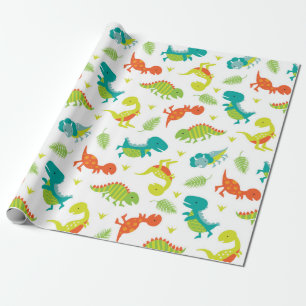Papier Cadeau Papier enveloppant Dinosaure pour bébé mignon