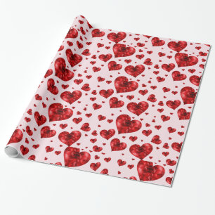 Papier Cadeau papier enveloppant le coeur