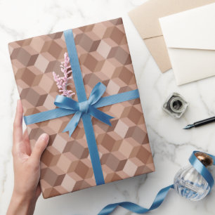 Papier Cadeau Papier enveloppant pour Noël. à damiers motif.