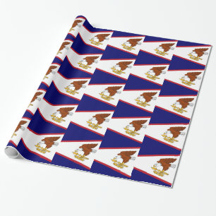 Papier Cadeau Papier enveloppé avec Drapeau des Samoa américaine