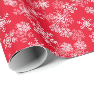 Papier Cadeau Papier-flocons de neige de Noël