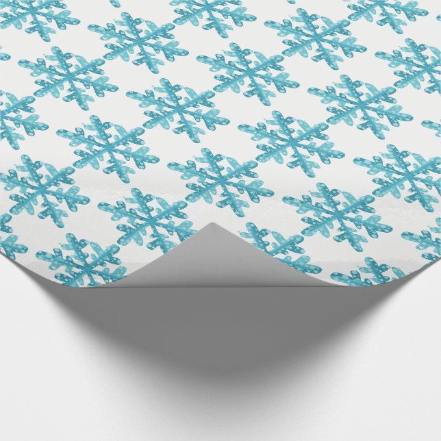 Papier Cadeau Papier-flocons d'étouffement de vacances (Coin)