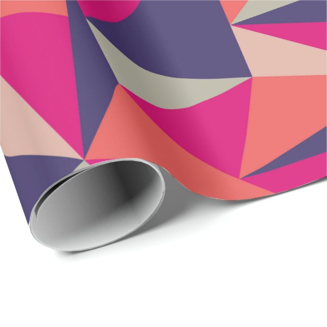 Papier Cadeau Papier géométrique d'enveloppe de cadeau de rétro (Coin rond)