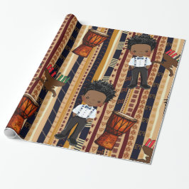Papier Cadeau Papier Kwanza Wrapper