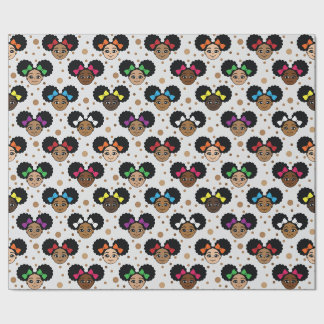 Papier Cadeau Papier Magique Black Girl