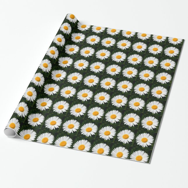 Papier Cadeau papier marguerrier (Déroulé)