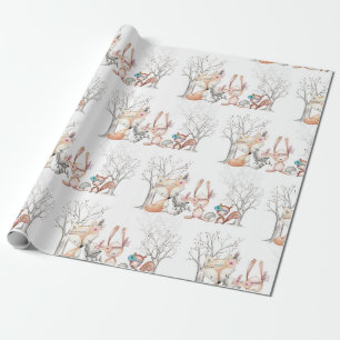 Papier Cadeau Papier mignon d'emballage cadeau d'animaux de