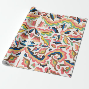 Papier Cadeau Papier motif à enveloppement à motifs floraux