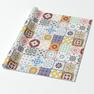 Papier Cadeau Papier Motif Carrelage marocain