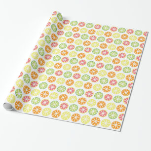 Papier Cadeau Papier Motif citronné