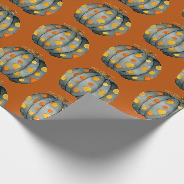 Papier Cadeau Papier Motif Citrouille  Polka Dot (Coin)