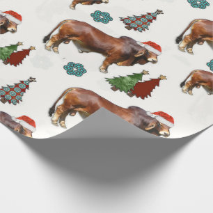 Papier Cadeau Papier Motif de Noël occidental