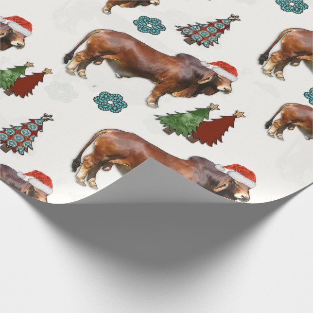 Papier Cadeau Papier Motif de Noël occidental (Coin)