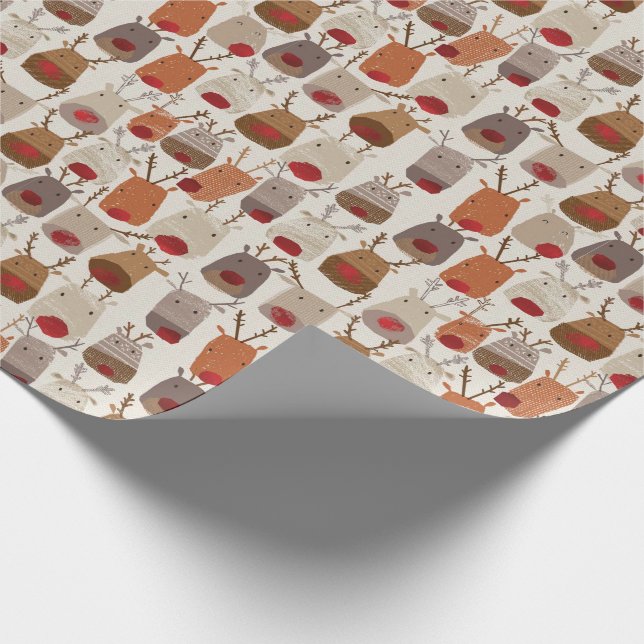 Papier Cadeau Papier Motif de rennes (Coin)
